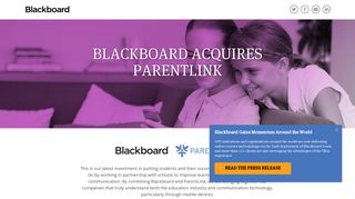 Blackboard Acquires ParentLink
