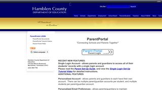 ParentPortal LOGIN | Welcome to the Hamblen County Board of ...