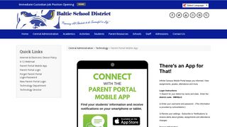 Parent Portal Mobile App - Technology - Baltic School District