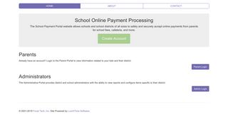 School Payment Portal Powered By LunchTime Software