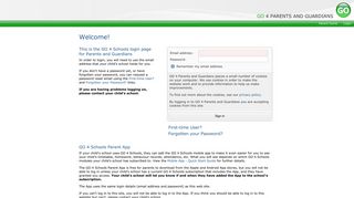 Login : GO 4 Parents and Guardians - GO 4 Schools