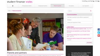 Parents and partners - Student Finance Wales
