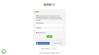 LivingTree: Log in