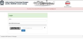 Login page - ERP