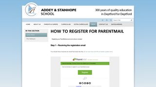 HOW TO REGISTER FOR PARENTMAIL - Latest News - Addey ...