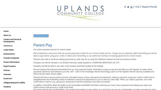 Uplands Community College - Parent Pay