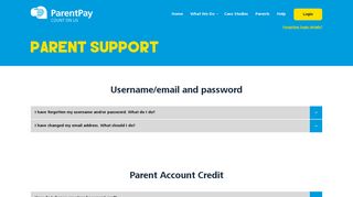 Parent Support - ParentPay