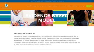 evidence-based model - Model — Parents as Teachers