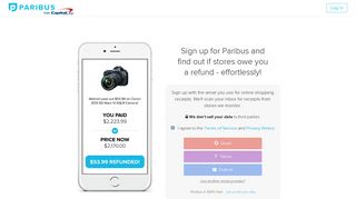 Paribus.co | Get money back when prices drop, effortlessly