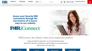 What is PARiConnect? Administer, score, interpret assessments online