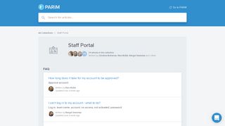 Staff Portal | PARiM Help Center