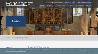 Parish | Family Directory | ParishSOFT