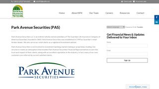 Park Avenue Securities (PAS) - National Financial Network