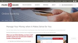 Online Banking & Online Financial Tools | Park Bank