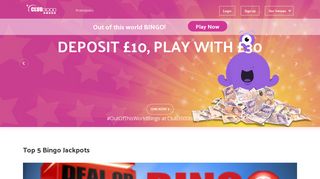 Club 3000 | Online Bingo | Slots and Games | Best Bingo Site