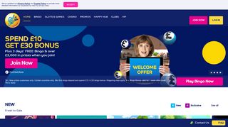 Online Bingo | Spend £10, Get £30 Bonus | galabingo.com - Gala Bingo