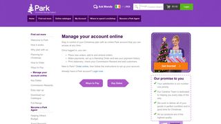 Manage Your Account Online - Park Ireland 2019 - Park Christmas