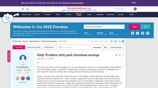 Help: Problem with park christmas savings - MoneySavingExpert.com ...