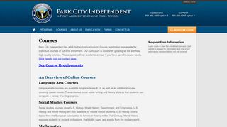 Courses - Park City Independent
