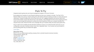Park 'N Fly - SAP Concur