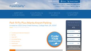 Park 'N Fly Plus Atlanta Airport Parking - ParkRideFly -