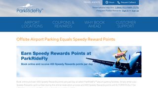 Offsite Airport Parking Translates to Additional Speedy Reward Points ...