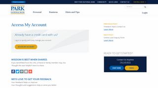Access My Account - Park National Bank
