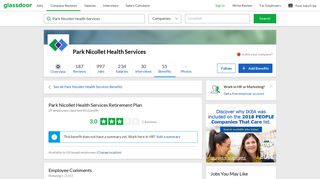 Park Nicollet Health Services Employee Benefit: Retirement Plan ...
