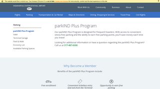 parkIND Plus Program | Indianapolis Airport Authority