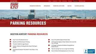 Logan Airport Parking Resources - Park Shuttle & Fly