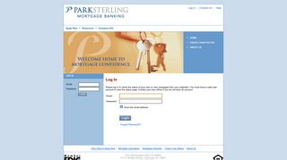 Park Sterling Bank : Login