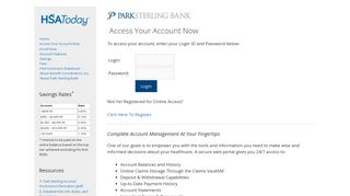 Park Sterling Bank | Access Your Account Now – HSAToday