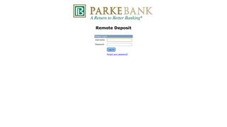Parke Bank Login