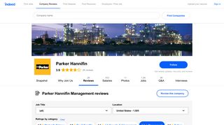 Working at Parker Hannifin: 537 Reviews about Management | Indeed ...