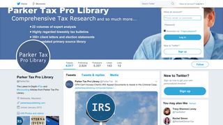 Parker Tax Pro Library (@ParkerTax) | Twitter