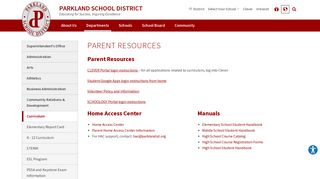 Parent Resources - Parkland School District