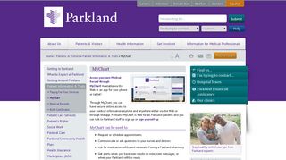 MyChart | Parkland Health & Hospital System