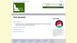 Your Account | Parkland Regional Library