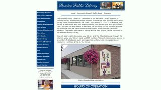 Parkland Regional Library - Town of Bowden