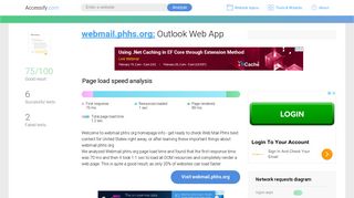 Access webmail.phhs.org. Outlook Web App