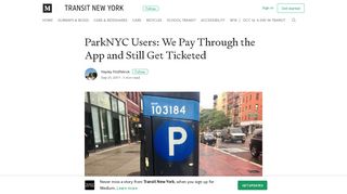 ParkNYC Users: We Pay Through the App and Still Get Ticketed