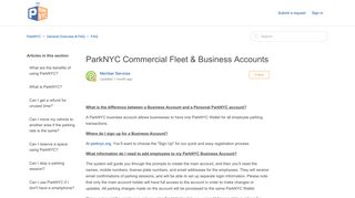 ParkNYC Commercial Fleet & Business Accounts – ParkNYC