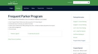 Frequent Parker Program | T.F. Green Airport Parking