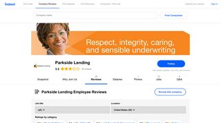 Working at Parkside Lending: Employee Reviews | Indeed.com