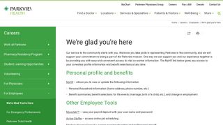 For Employees - Parkview Health