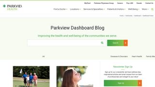 Parkview Dashboard Blog - Parkview Health