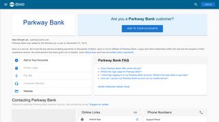 Parkway Bank: Login, Bill Pay, Customer Service and Care Sign-In