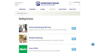 Banking Services | Parkway Bank | Chicago, IL - Orland Park, IL ...