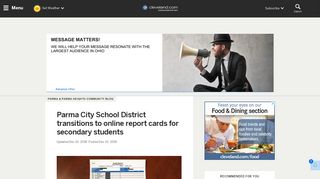 Parma City School District transitions to online report cards for ...