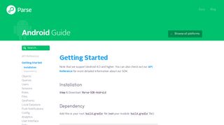 Android Developers Guide | Parse